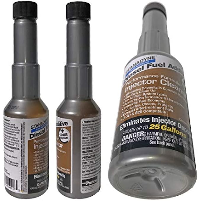 Stanadyne PERFORMANCE FORMULA BUNDLE WITH INJECTOR CLEANER DIESEL FUEL ADDITIVE, 8 OUNCE, 4 PACK - Image 3